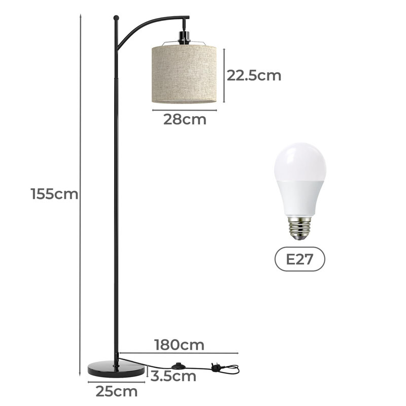 155cm Arched Floor Lamp