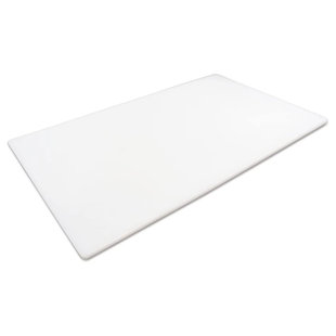 Thirteen Chefs 24 X 18 Inch Dishwasher Safe HDPE Plastic Cutting Board, Black