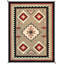 Bever Oriental Area Rug in Mocha