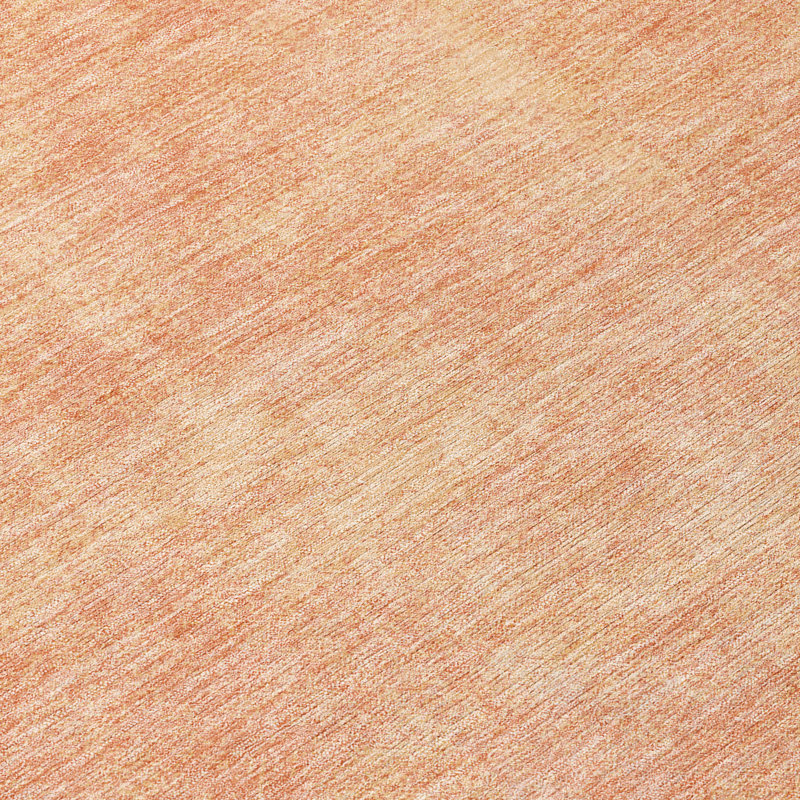 Orlena Peach Washable Indoor-Outdoor Rug - , 2'6" x 3'10"
