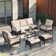 Arwand Outdoor Patio Conversation Set with Cushions