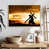 Floating Frame Natural Wood