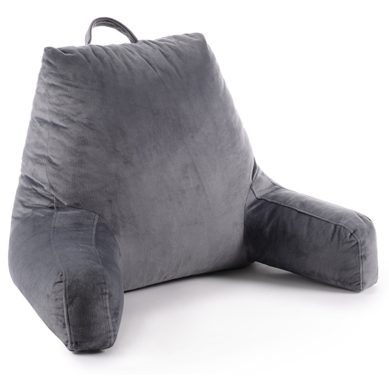  Bed Pillow Cover & Insert, Gray, 20" H x 12" W