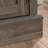 File Credenza With Adjustable Shelf, Brown Finish