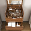 3-In-1 Vanity Desk With Lighted Mirror And Stool, Flip Top Makeup Table, Compact Storage For Bedroom, Bathroom, Dressing Room