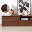 Meuble télé minimaliste rétro en bois massif-875613666