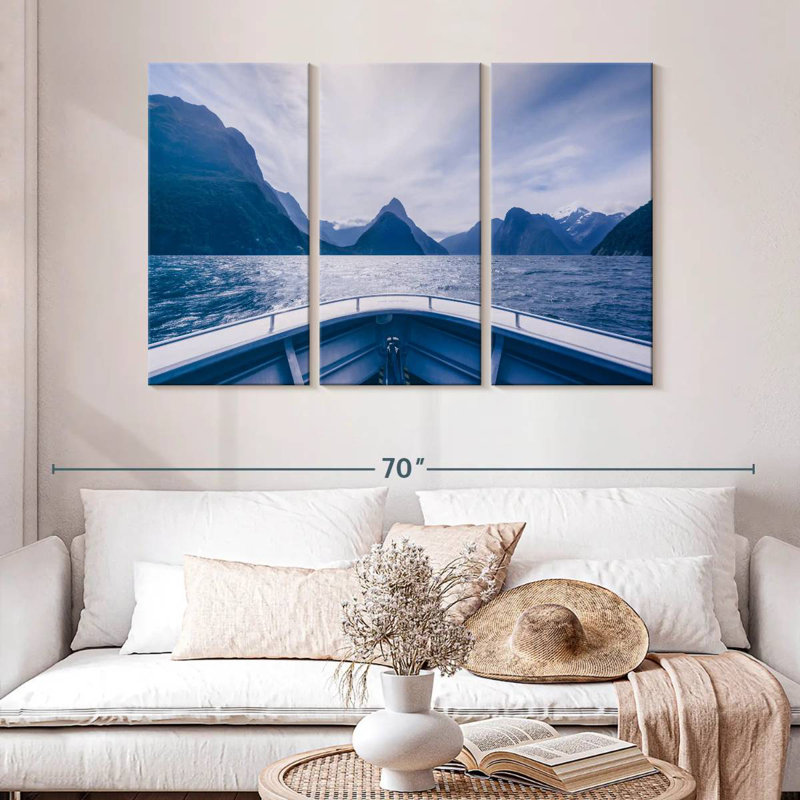 Sebbie Milford Sound Boating, H 32 po x l 50 po