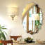 Miroir mural élégant et ovale ondulé-107728795-107728817
