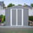 8 X 12 FT Outdoor Storage Shed, Large Metal Tool Storage With Aluminium Frame And Lockable Doors, Storage For Backyard Garden Patio Lawn, Grey-123951124-123951122
