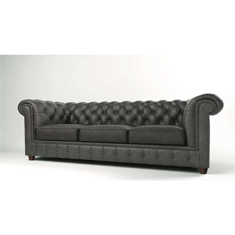 Castorena Velvet Sofa, Grey