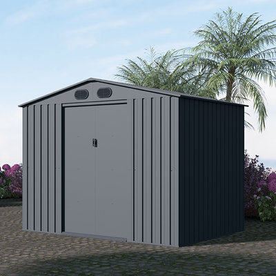 Chery Industrial Garden Metal Shed - Premium 6'X8'
