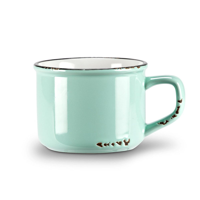 Tasse à cappuccino émaillée Naniouni, Vert
