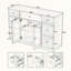 Armoire de rangement noire 55 avec 2 portes et 7 tiroirs-946978332-946978334