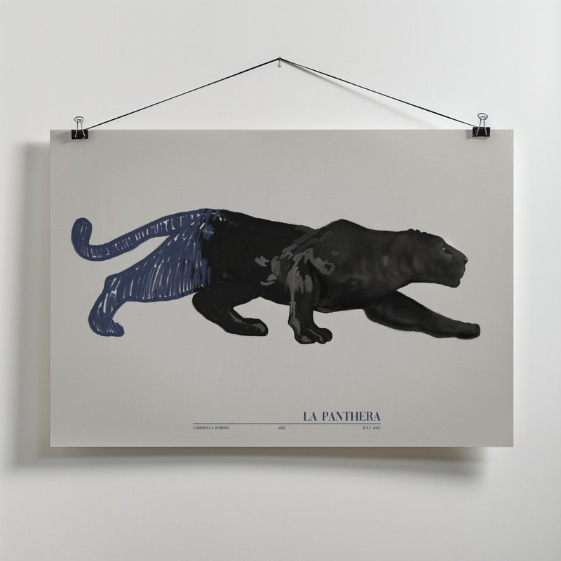 Wrapped Canvas Print, Blue/Black/Beige, 50.8 cm H x 76.2 cm W