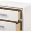 Table de chevet pour chambre à coucher en blanc chic - Rangement de tiroir spacieux et élégant pour meuble-43744879