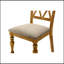 Ensemble de 2 chaises de salle à manger en chêne naturel antique