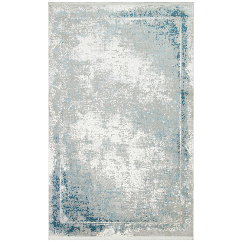 Tapis de couloir luxueux, 100% viscose / polyester, 31,5 po x 59,1 po | Tissé à la machine, hauteur des poils: 0,2 po, poids: 4,3 lb | Conception élégante, facile à nettoyer avec l'aspirateur et le détachant, idéal pour n'importe quel vestibule ou espace de vie