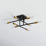 Jordy 8-Light Steel Sputnik Semi Flush Mount