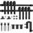 Sliding for 4 Doors Double Bypass Barn Door Hardware Kit-53680748