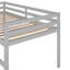 Lit mezzanine avec glissade, conception multifonctionnelle, lit simple (gris), lit-1437033893