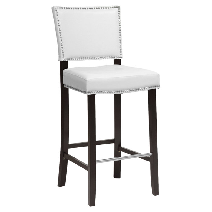 Tabouret de bar 30,5 po Mileni, Blanc