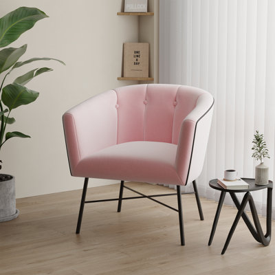 Emery Upholstered Cotton Barrel Chair