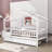 Heulwen Two Drawers Wooden House Bed-1726847272-1726847273