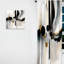 Abstrait abstrait en forme de V - rideau en velours moderne - obscurcissant - 1 panneau-107592519