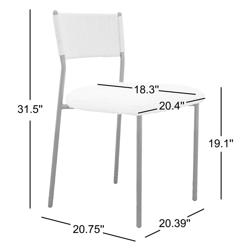 Foley Dining Chair White-Set Of Two