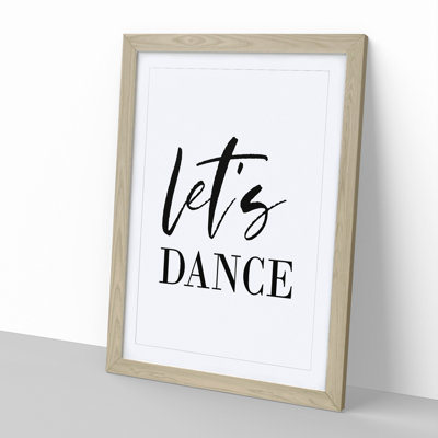 Let's Dance - Picture Frame Typography