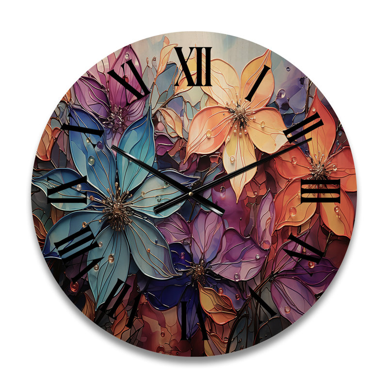 Horloge murale en bois massif Yankarlo, Moyenne