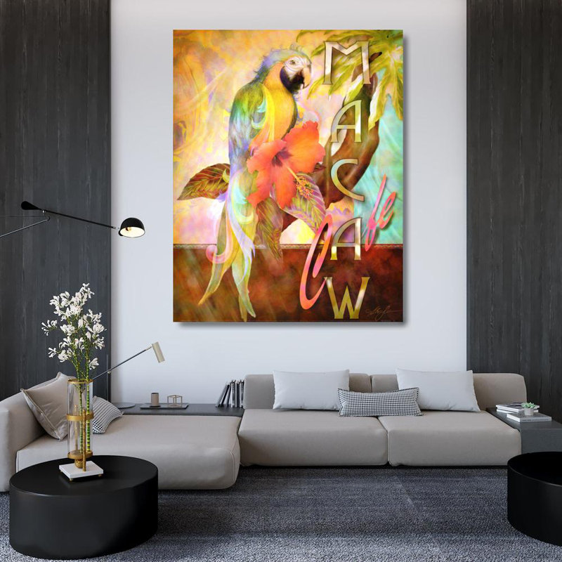 Macaw Cafe, 46'' H x 36'' W