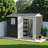 9×6 Ft Metal Garden Shed With Window & Hinged Doors