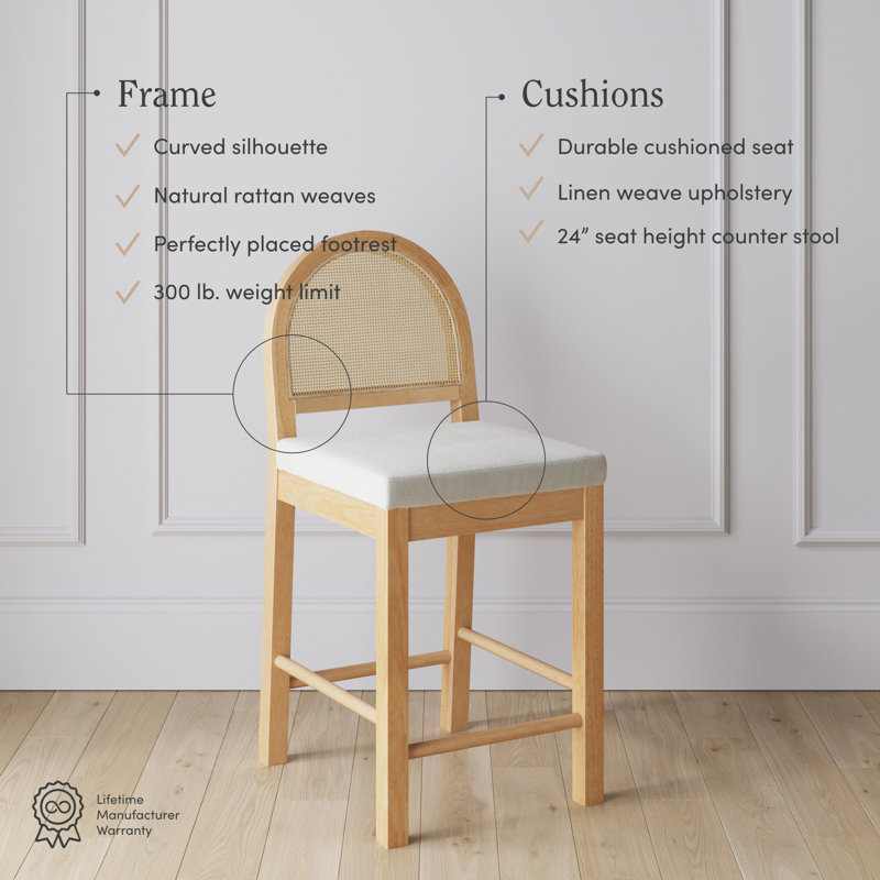 Pine and Leather Stool with Curved Seat in the Pine and Leather Stool with Curved Seat in the