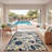 Ciann Floral Blue/Gray Indoor/Outdoor Area Rug-1915091307