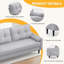 2 Seater Linen Sofa-1517586991
