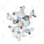 Bulles grisâtres - formes abstraites encadrées-844336304