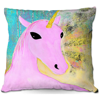 Couch Unicorn Throw Pillow