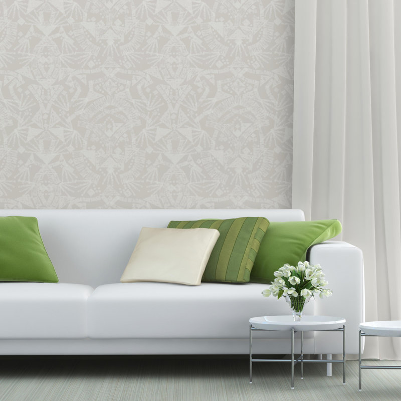 Rouleau de papier peint adhésif Jaren, Beige