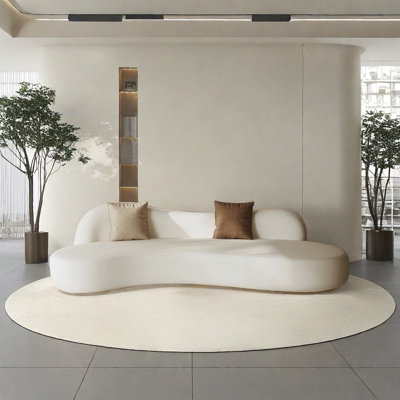 European curved sofa