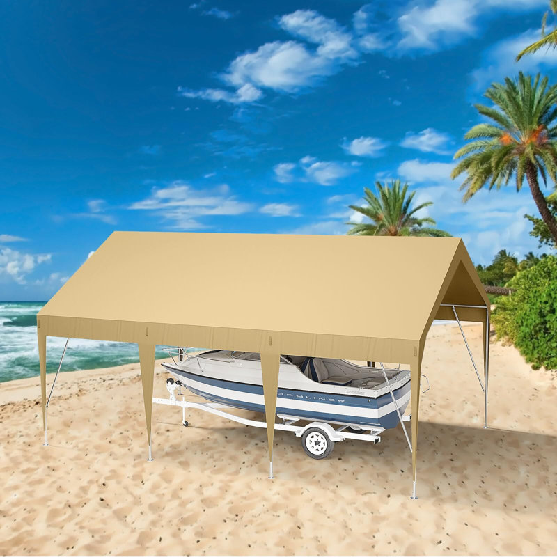 13 pi. L 20 pi. D Auvent, Beige