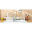 Lit plateforme simple avec trois tiroirs de rangement, blanc