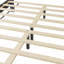 Lit plateforme tapissier, sans sommier tapissier, tissu en velours-87878432-87878434