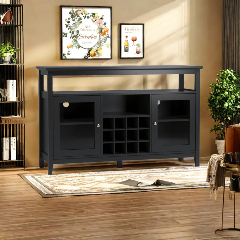 Denaisha 51.8 " W Glass Sideboard