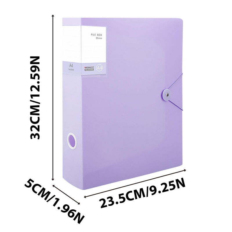 Dossier d'insertion transparent, Mauve