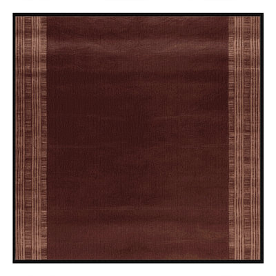 Tapis noir uni lavable à la machine