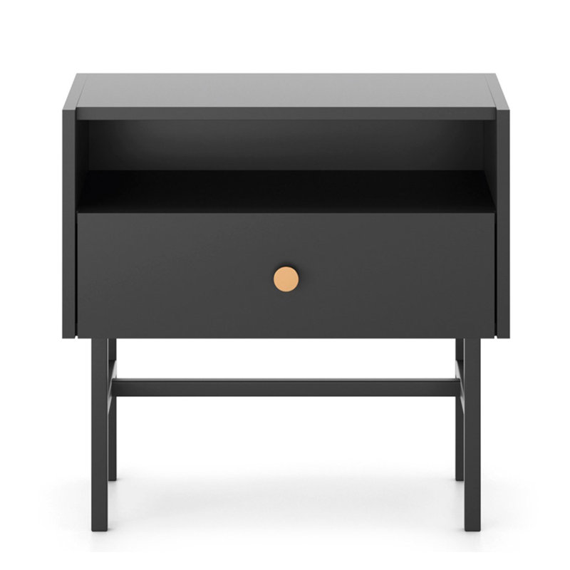 54.8cm W Manufactured Wood Bedside Table