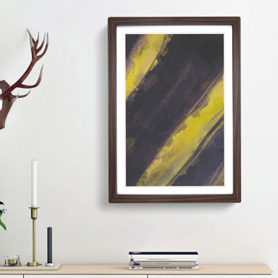 Stripes of Yellow in Abstract - Picture Frame Graphic Art Print