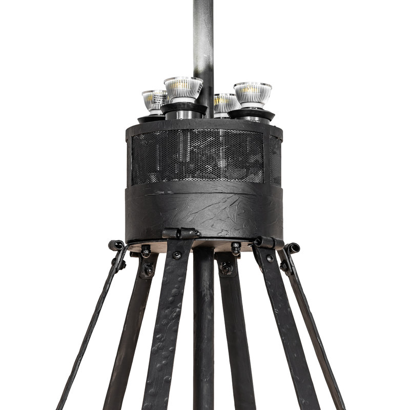 62" Wide Costello 18 Light Two Tier Chandel-Air, 75" H x 72" W x 72" D