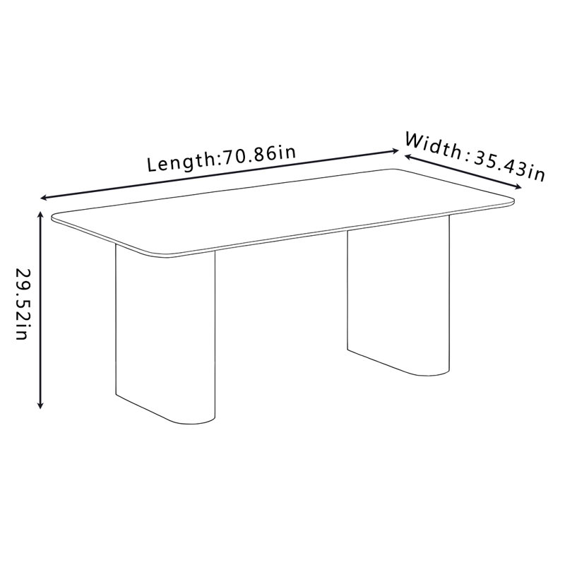 Suvetha, 29.52" H  x 70.86" L x 35.43" W